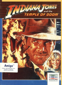 Indiana Jones and the Temple of Doom Amiga US box art